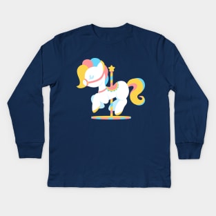 Carousel horse Kids Long Sleeve T-Shirt